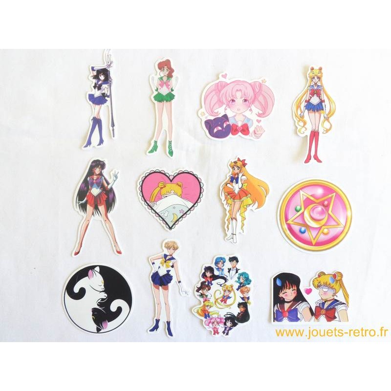 Lot Stickers Sailor Moon Jouets R Tro Jeux De Soci T Figurines Et