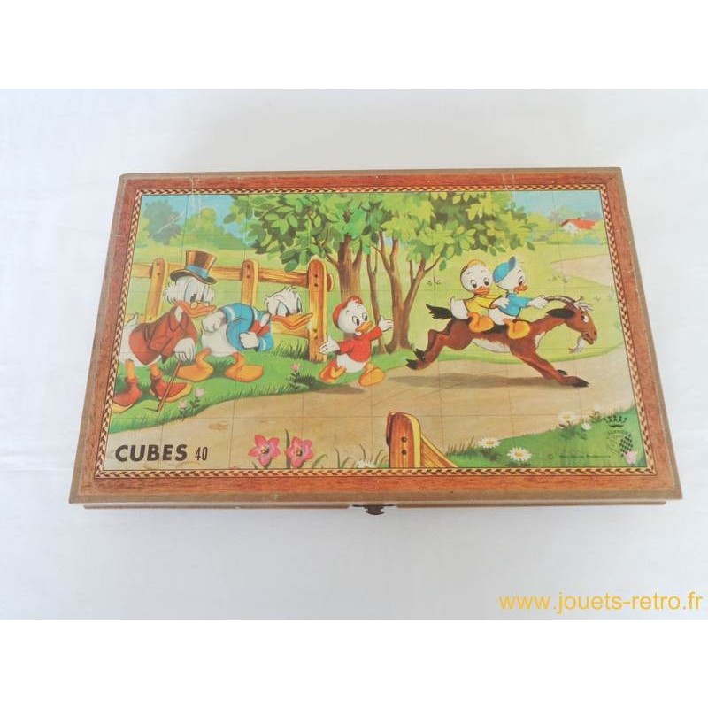 Boite Cubes Puzzle Disney Garnier Jouets R Tro Jeux De Soci T