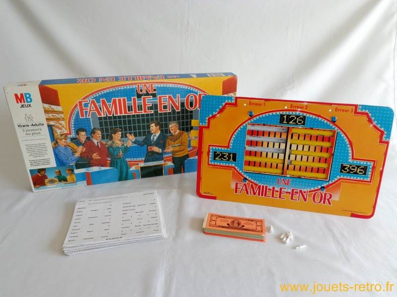 Une famille en or - jeu MB 1990 - jouets rétro jeux de société figurines et  objets vintage