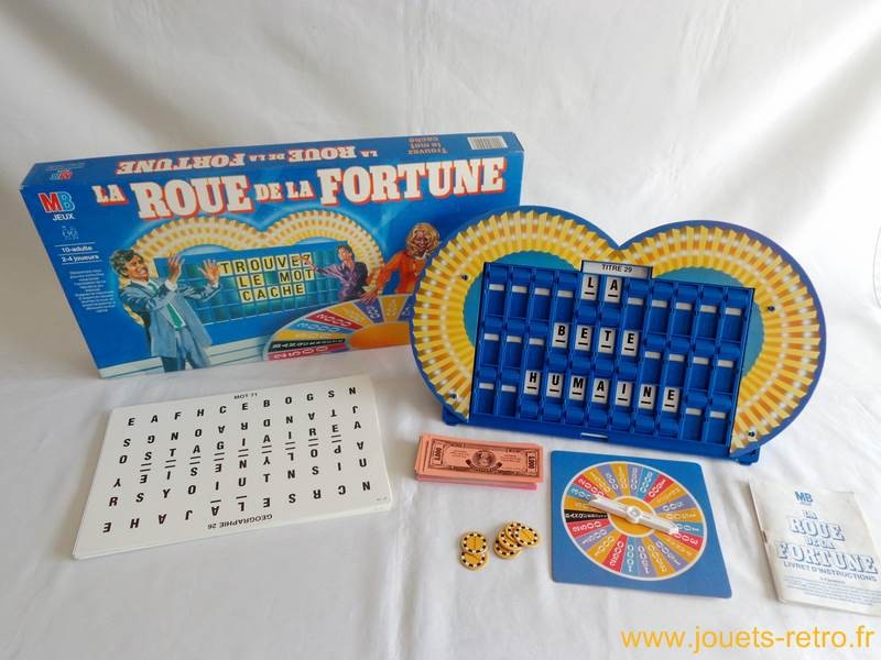 La roue de la fortune - jeu MB 1987 - jouets rétro jeux de société  figurines et objets vintage