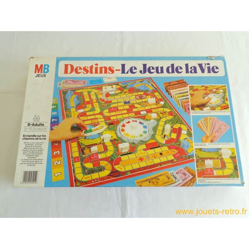 Destins - Jeu MB 1983 - jouets rétro jeux de société figurines et objets  vintage