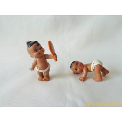 "Magic Babies" lot de 2 figurines marron