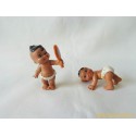 "Magic Babies" lot de 2 figurines marron