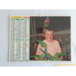 Almanach du facteur 1995 "enfant-oiseaux"