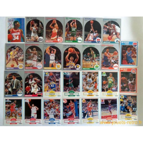 Lot cartes NBA 1989 1990 Fleer Hoops