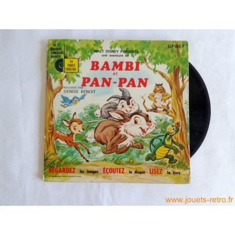 Bambi et Pan-Pan - Livre disque 45t