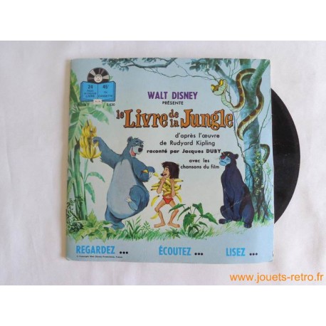Le livre de la jungle - Livre disque 45t