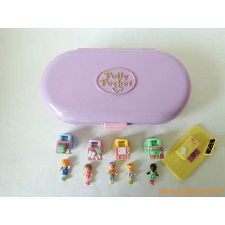 Vintage Bluebird Polly Pocket 1992 Stampin 'Schule Stamping Compact - Komplett