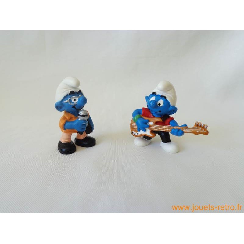 Lot De 50 Anciennes Figurines Schtroumpf, Schleich Peyo, Années 70 80 Imgx500 4622