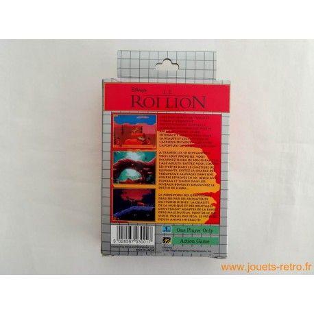 Jeu Le Roi Lion Sur SEGA Game Gear - Version Européenne Complète - Très Bon état