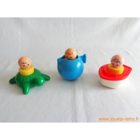 Lot jouets de bain Fisher Price 1974 - jouets rétro jeux de société  figurines et objets vintage