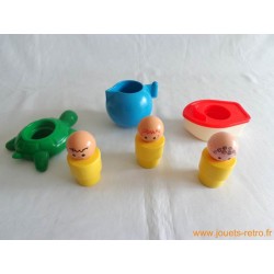 Lot jouets de bain Fisher Price 1974