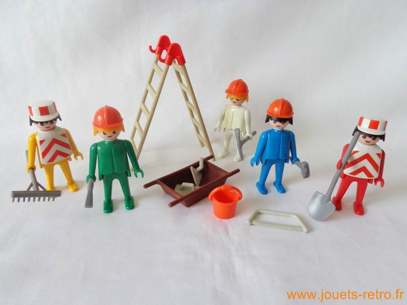 Playmobil chantier Klicky 3201 - jouets rétro jeux de société figurines  et objets vintage