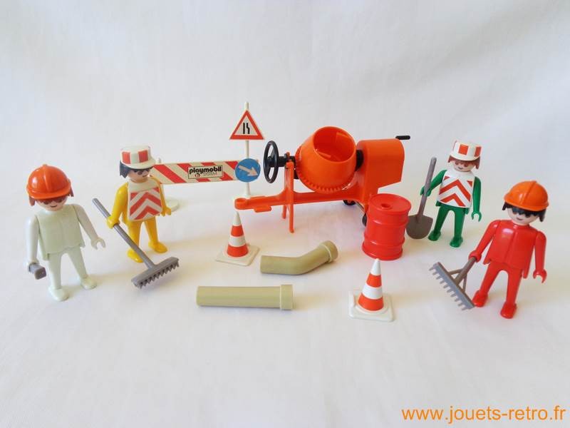 Playmobil chantier Klicky - jouets rétro jeux de société figurines et  objets vintage