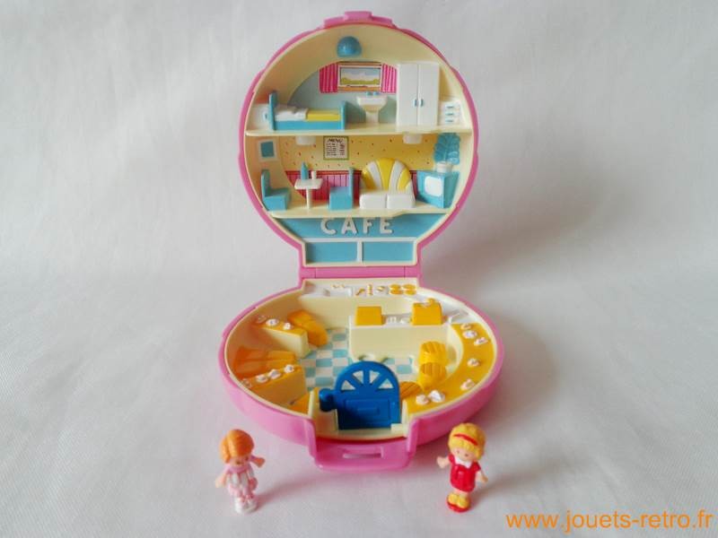 Polly's Café Polly Pocket 1989 - jouets rétro jeux de société figurines et  objets vintage