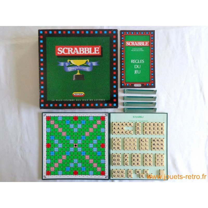 Scrabble Compétition de voyage - Jeu Spear 1998 - jouets rétro jeux de  société figurines et objets vintage