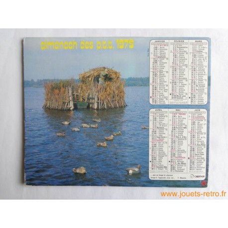 Almanach des PTT 1979 "chasse"