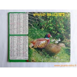 Almanach des PTT 1979 "chasse"