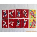 Lot 10 cartes NBA Upper Deck Collector's Choice 97-98 Stick-Ums