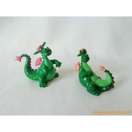 Lot figurines "Peter et Elliott le Dragon" Bully