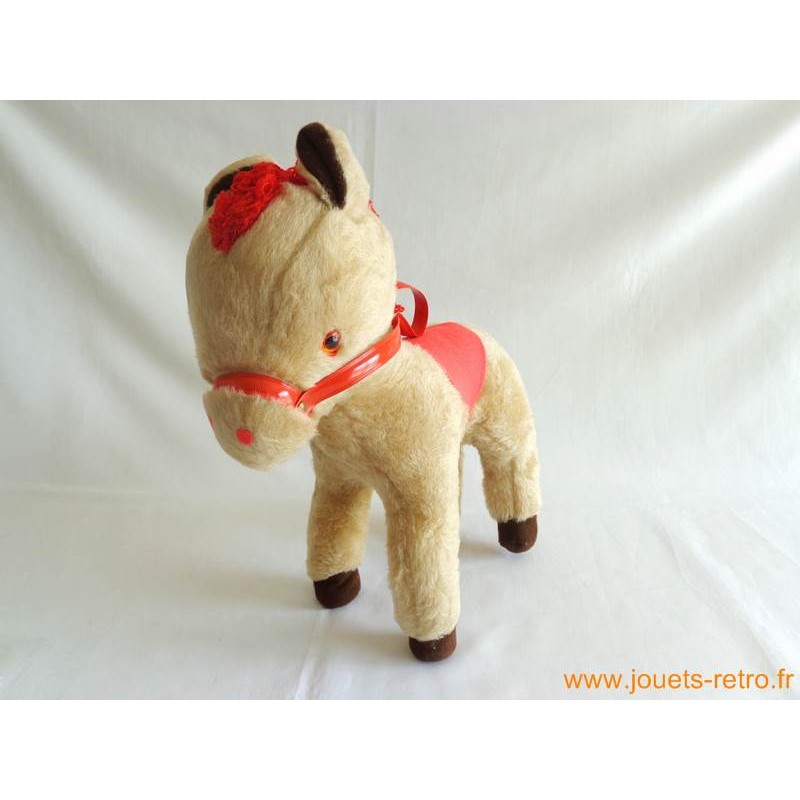 Ane en peluche vintage jouets rétro jeux de société figurines et