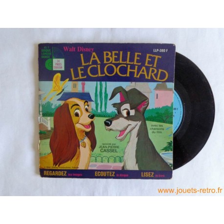 La Belle et le Clochard - Livre disque 45t