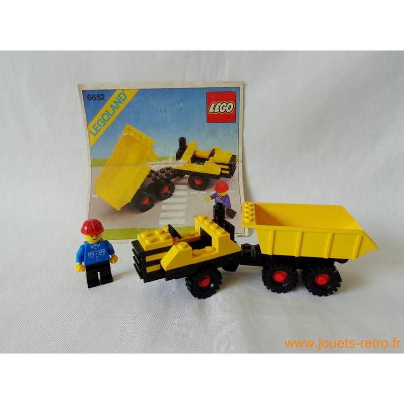 Camion à benne basculante 6652 Lego - jouets rétro jeux de société  figurines et objets vintage