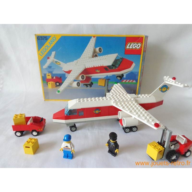 L'avion cargo Lego 6375 - jouets rétro jeux de société figurines et objets  vintage