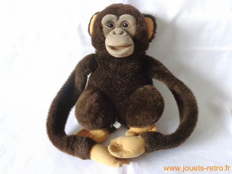 Peluche singe marionnette - jouets rétro jeux de société figurines et  objets vintage