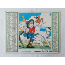 Almanach des PTT 1983 "Rémi sans famille"