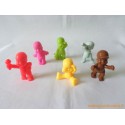 "Les Babies" lot de 6 figurines couleur