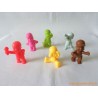 "Les Babies" lot de 6 figurines couleur