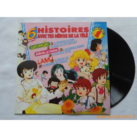 6 histoires avec tes héros de la télé volume 4 - disque 33t