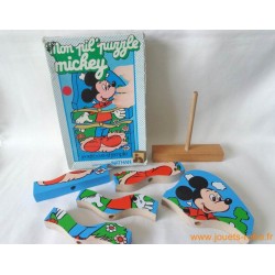 Mon pil'puzzle Mickey en bois - jouet Nathan 1978