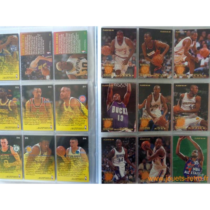 Album cartes NBA Fleer 9596 série 1 COMPLET jouets rétro jeux de