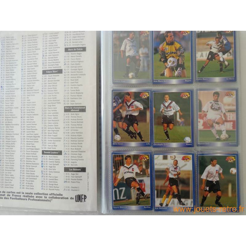 Lot 115 cartes panini football 1995 - jouets rétro jeux de société