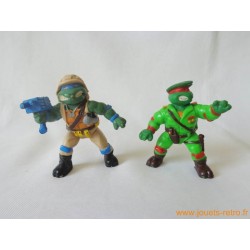 Lot figurines Tortues Ninja militaire 1988
