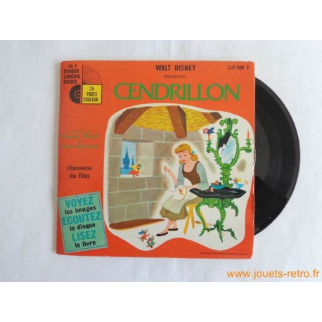 Cendrillon - 45T Livre disque vinyle 