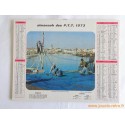 Almanach des PTT 1973 "pêche"