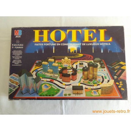 Hotel - Jeu MB 1994 - jouets rétro jeux de société figurines et objets  vintage