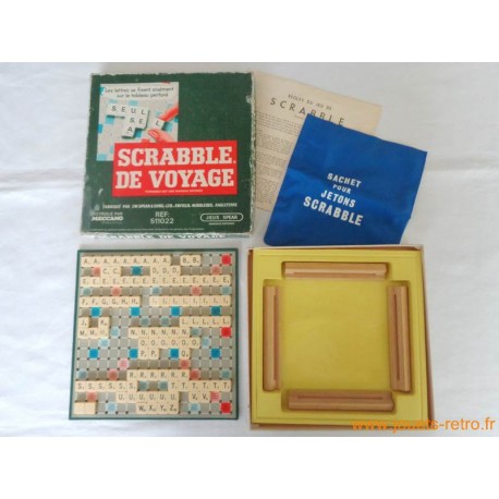 Scrabble de voyage - Jeu Spear 1973 - jouets rétro jeux de société  figurines et objets vintage