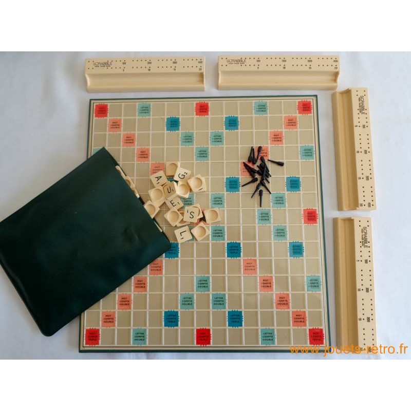 Scrabble de Luxe - jeu Spear 1973 - jouets rétro jeux de société