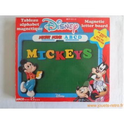 Tableau alphabet magnétique Disney Mattel 1987