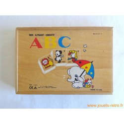 Mon alphabet éducatif ABC en bois
