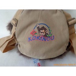Peluche singe Kokinou veste sac à dos Ideal