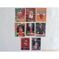 Lot 8 cartes NBA Michael Jordan