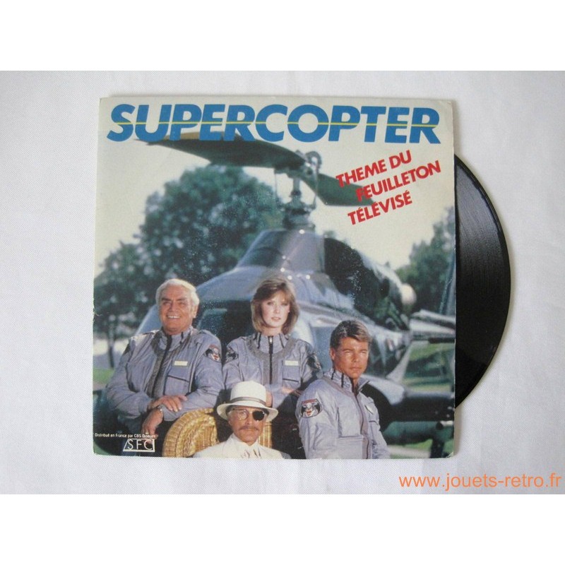 Supercopter - disque 45t - jouets rétro jeux de société figurines et objets  vintage