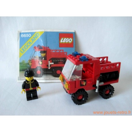 Le camion du chef des pompiers Lego 6511 - jouets rétro jeux de société  figurines et objets vintage