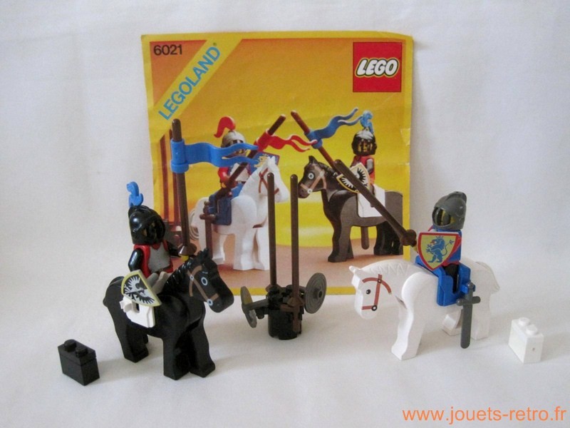 Tournoi chevaliers Lego 6021 - jouets rétro jeux de société figurines et  objets vintage
