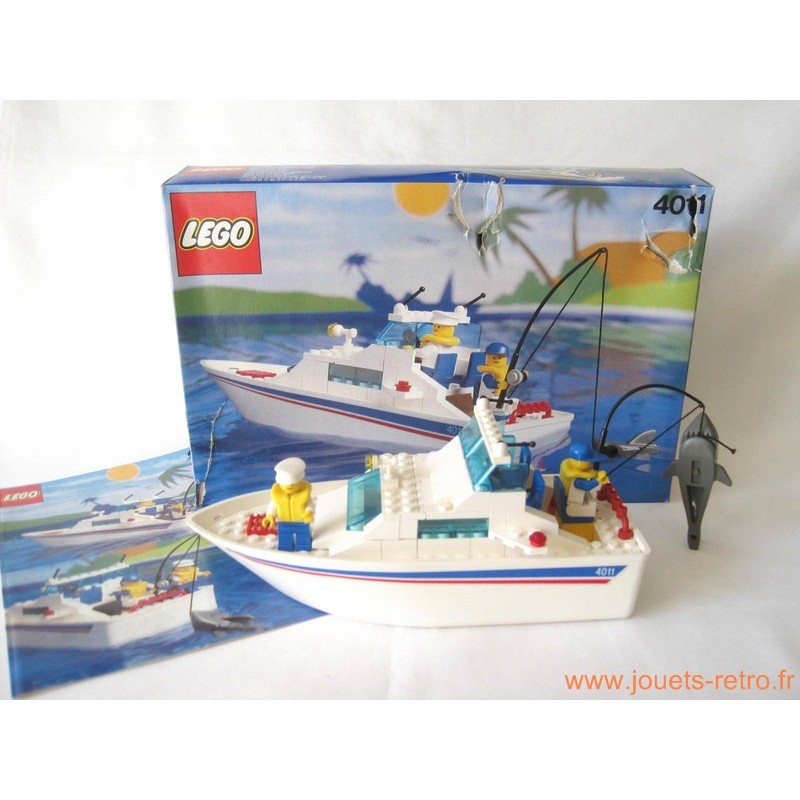 Bateau de pêche Lego 4011 - jouets rétro jeux de société figurines